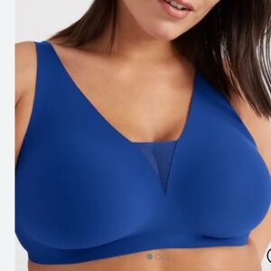 💐Knix Shadow Mesh T-shirt Bra Size XXXXL in Cobalt